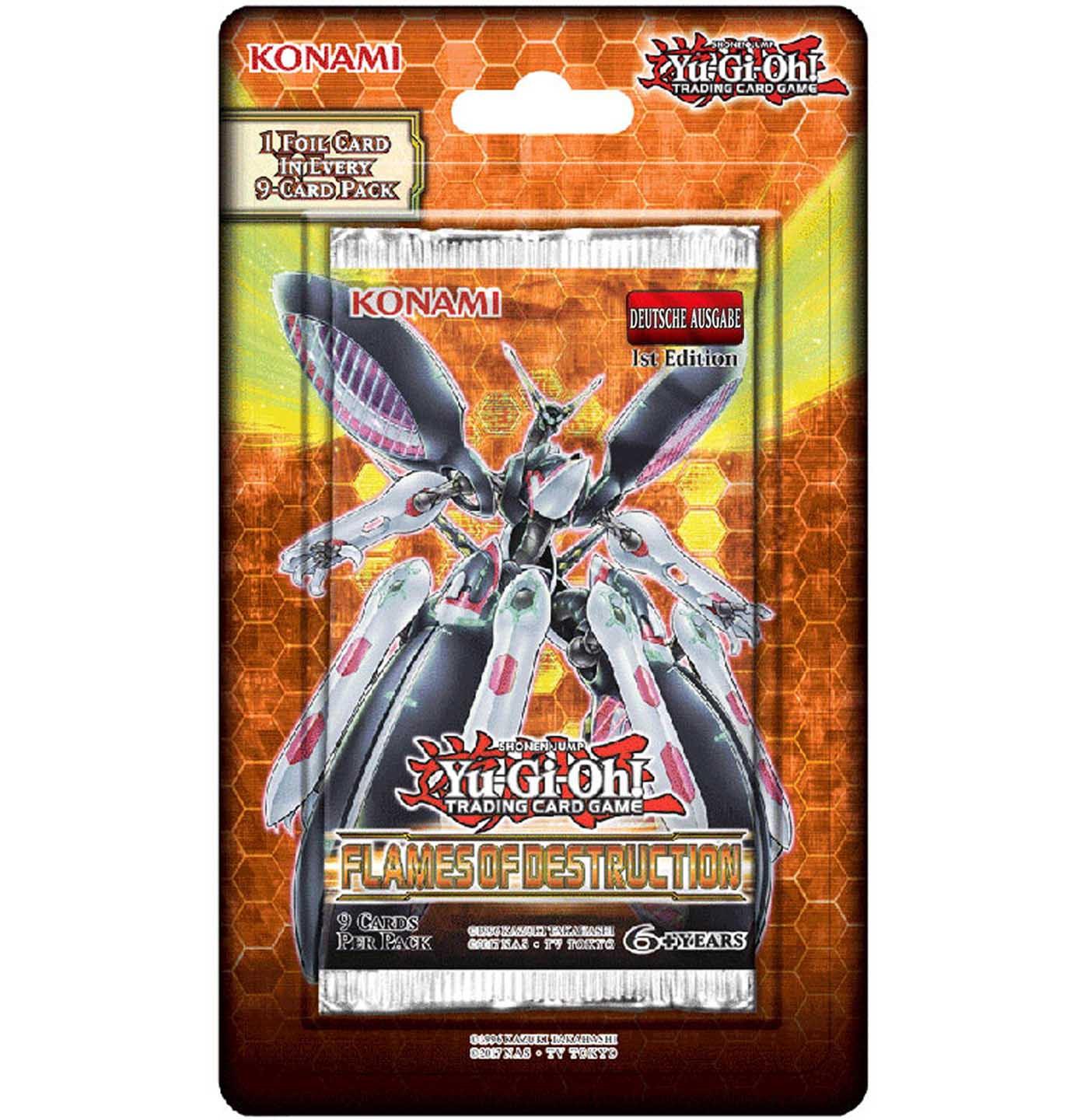 Yu-Gi-Oh!  Flames of Destruction Booster Blister - 1. Auflage  - DE 