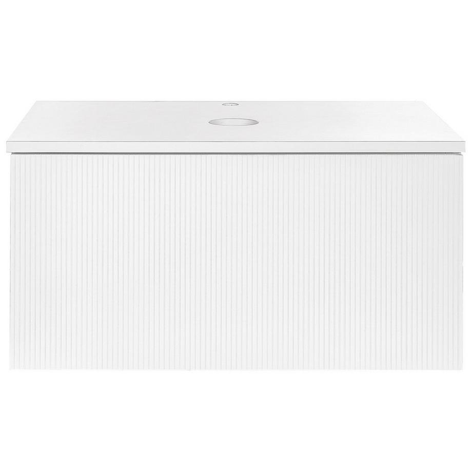 Beliani Wandmontierter Waschbeckenunterschrank aus MDF-Platte Modern ALZIRA  