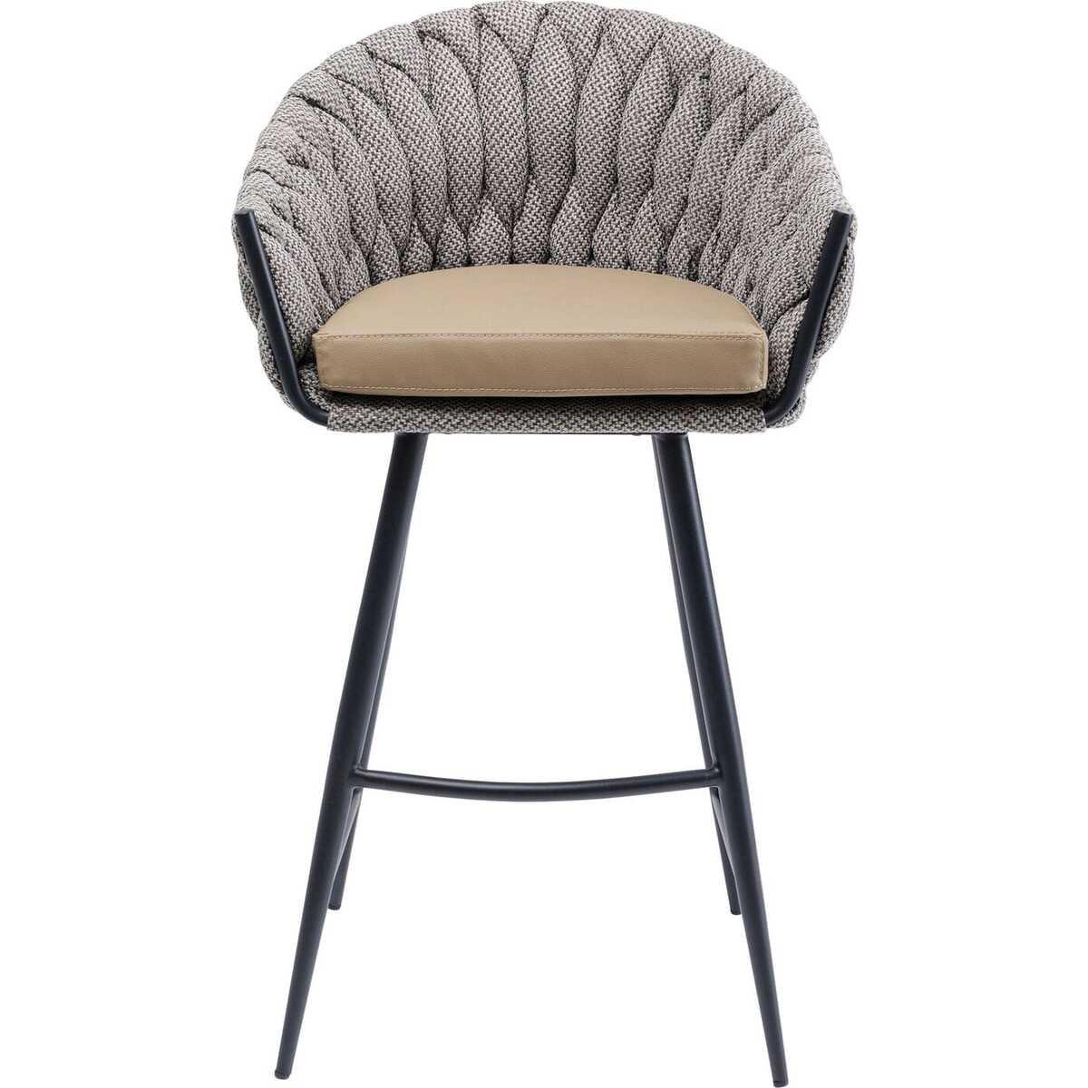 mutoni Chaise de bar Knot Tweed  