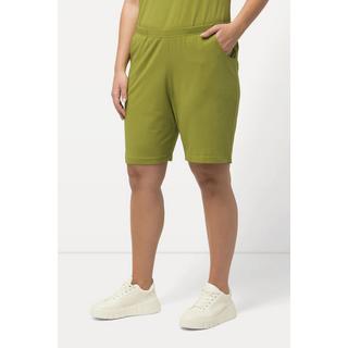 Ulla Popken  Shorts di jersey con tasche e cintura elastica 