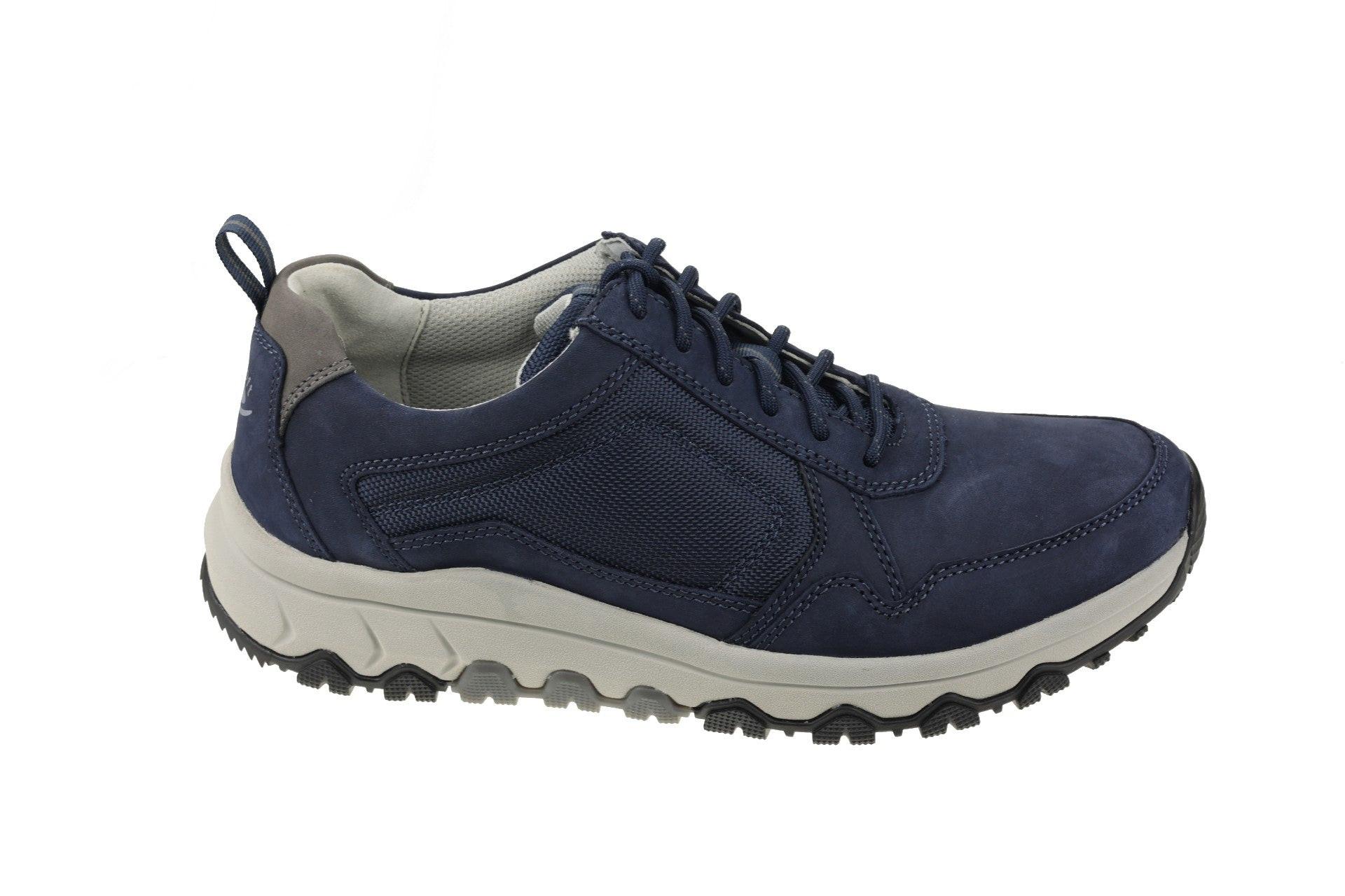 Image of Nubuk Wandersneaker Herren Blau 47