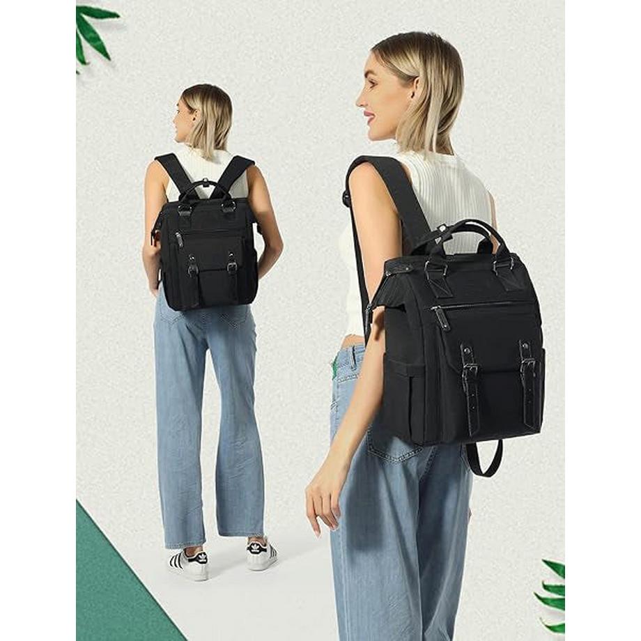 Only-bags.store Stilvoller kleiner Laptop Rucksack Modischer College Daypack  