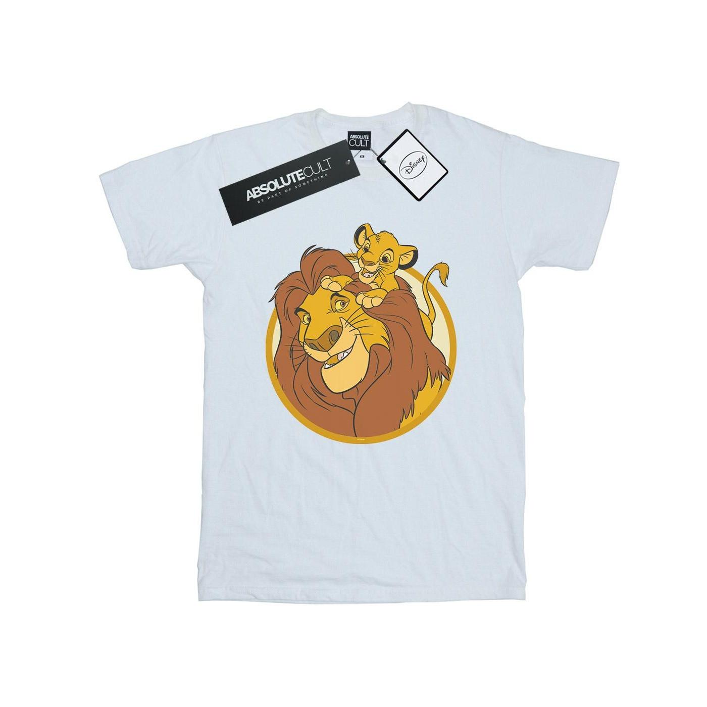 Image of The Lion King Mufasa And Simba Tshirt Damen Weiss 4XL