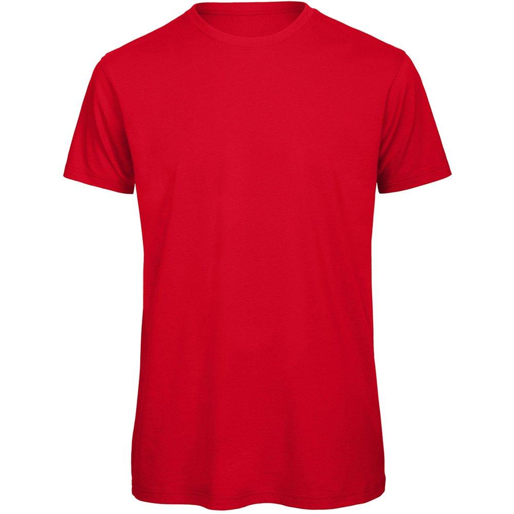 Image of B&c Tshirt, Bio Herren Rot Bunt XL