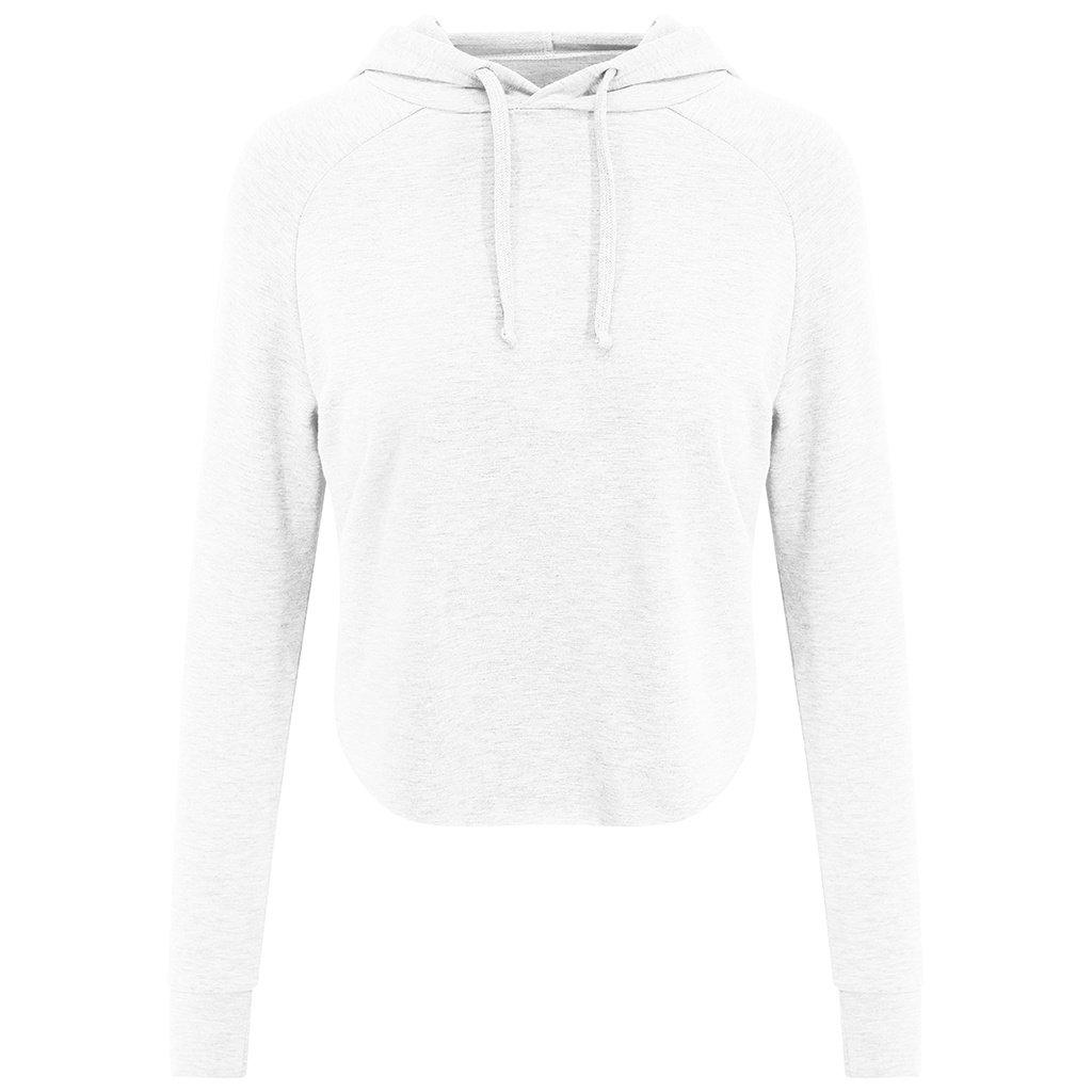 Image of Cool Kurzes Hoodie Gekreuzte Rückenträger Damen Weiss L
