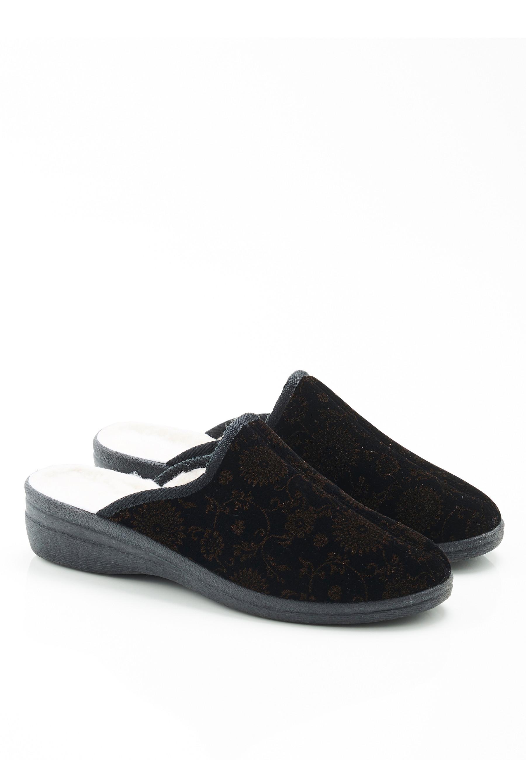 Image of Pantoffeln Mit Futter Aus Thermolactylfasern. Unisex Blau 37