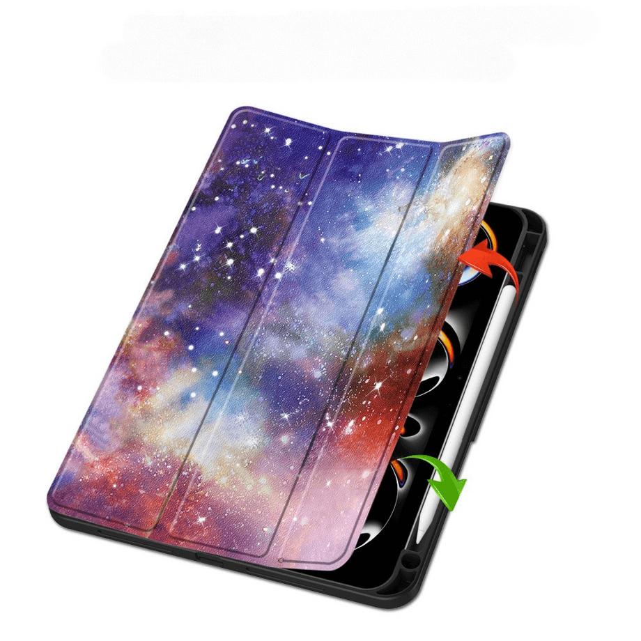 Cover-Discount  iPad Pro 11 2024 - Smart Case Pencil Holder Motif 