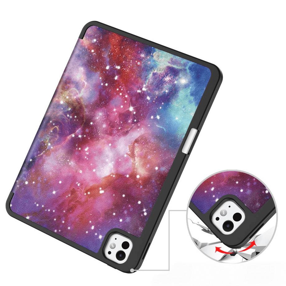 Cover-Discount  iPad Pro 11 2024 - Smart Case Pencil Holder Motif 