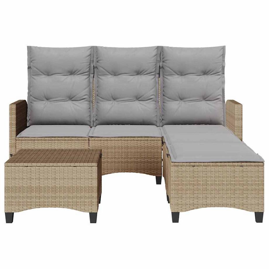 VidaXL set di divani da giardino Polirattan  