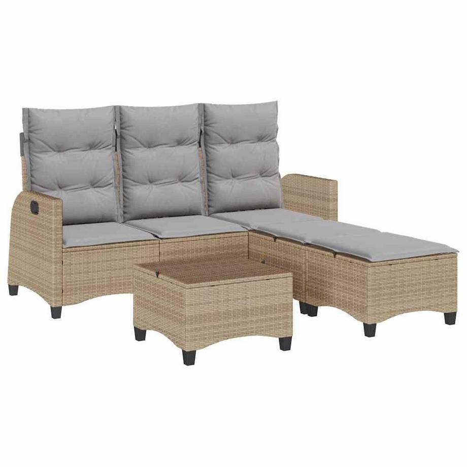 set di divani da giardino Polirattan