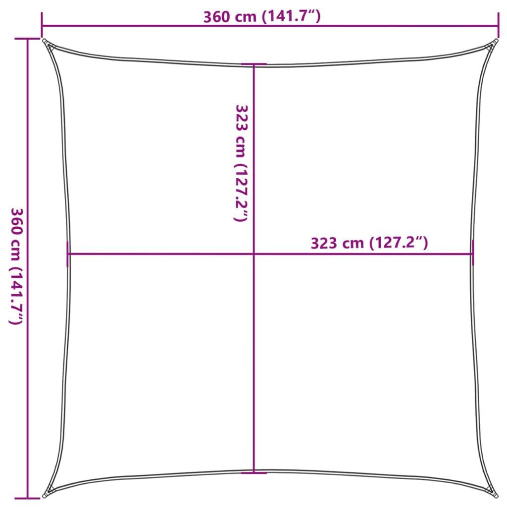 VidaXL Voile d'ombrage  