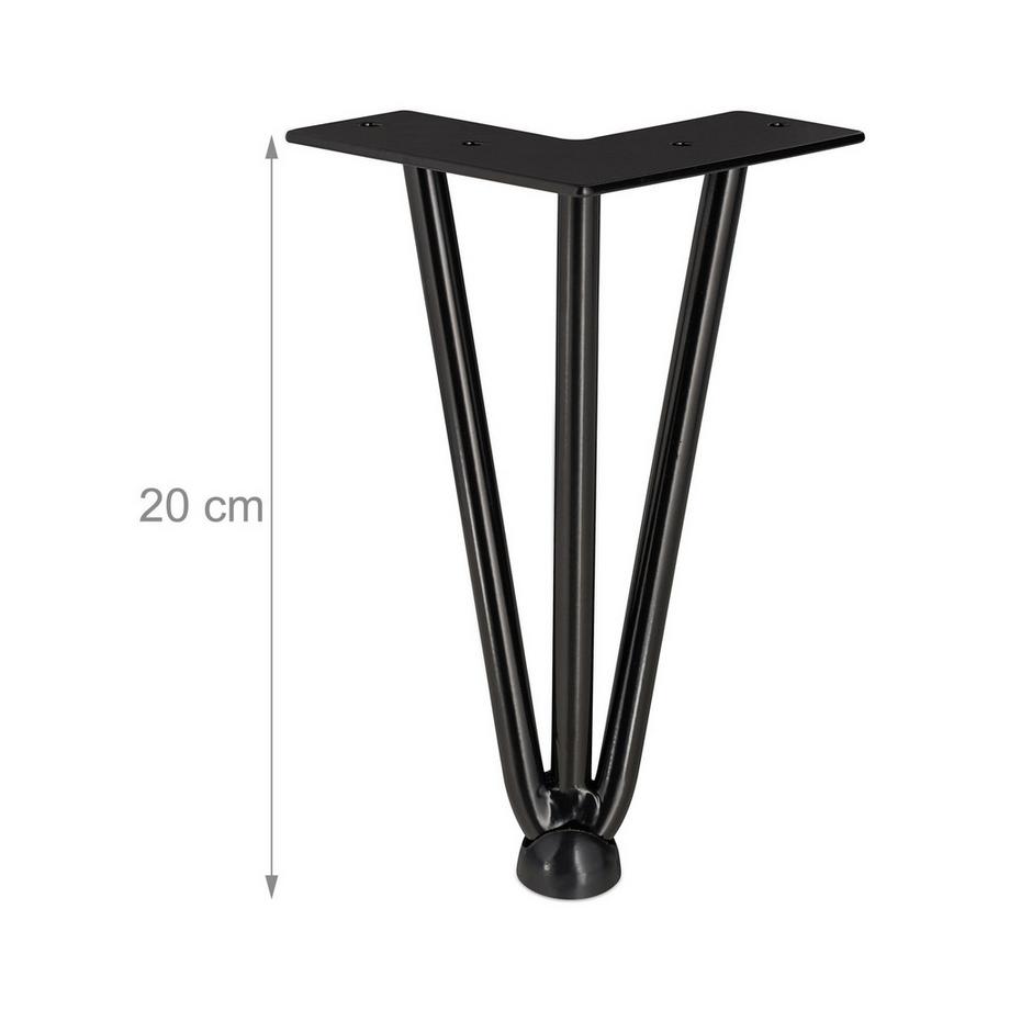 B2X  Möbelbein-Haarnadel 4er-Set 