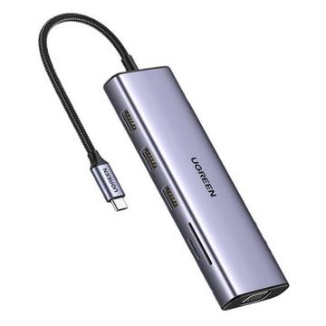 Adaptateur UGREEN USB-C 10-en-1 vers USB-A/HDMI/VGA/RJ45/SD7TF/AUX 3,5 mm/PD