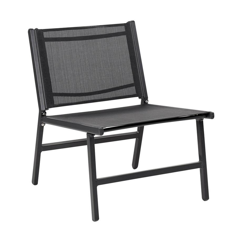 Beliani Lot de 2 chaises de jardin en Revêtement textile Moderne MARCEDDI  