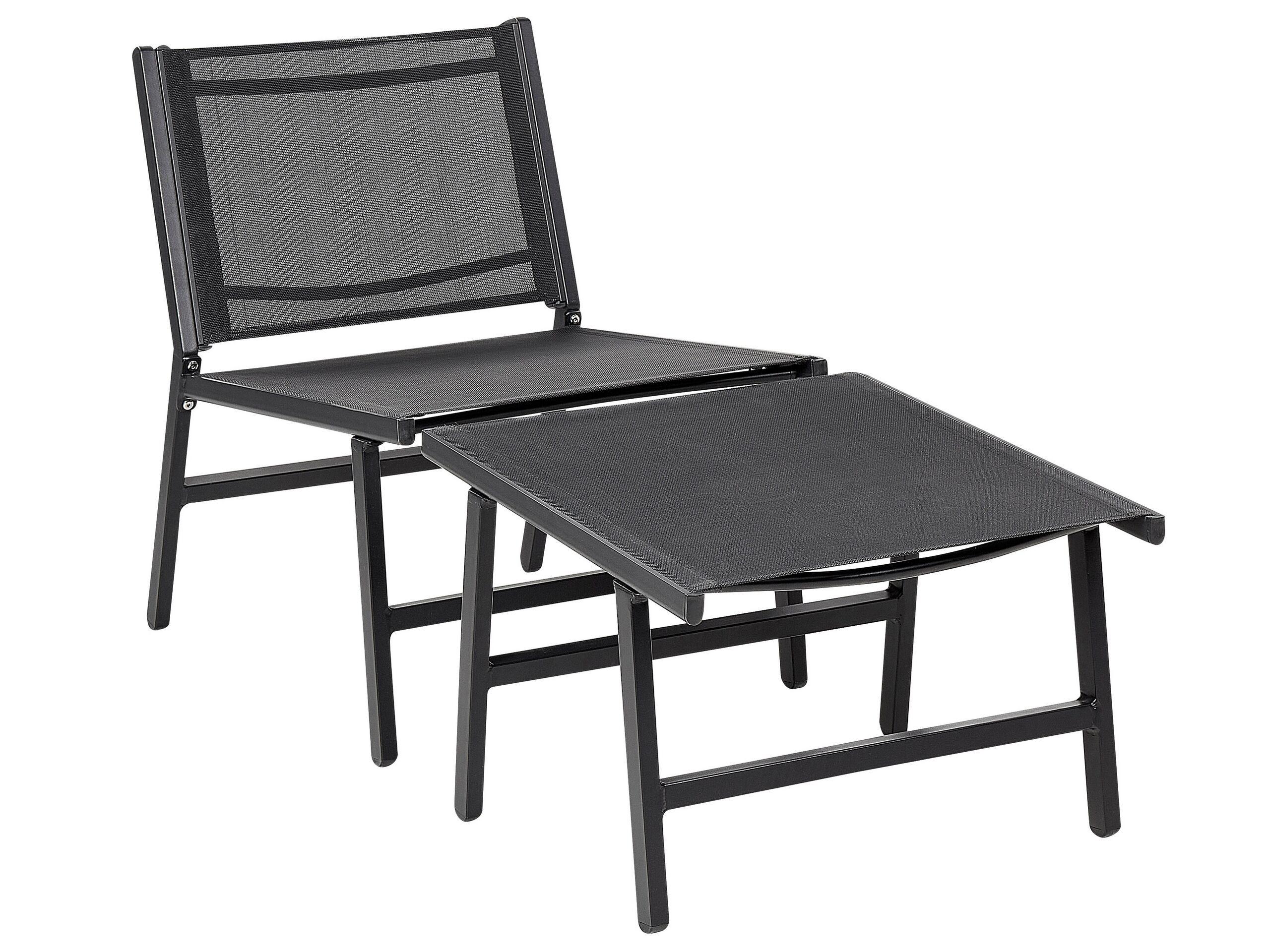 Beliani Lot de 2 chaises en Revêtement textile Moderne MARCEDDI  