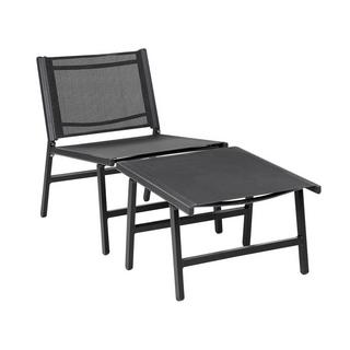 Beliani Lot de 2 chaises en Revêtement textile Moderne MARCEDDI  