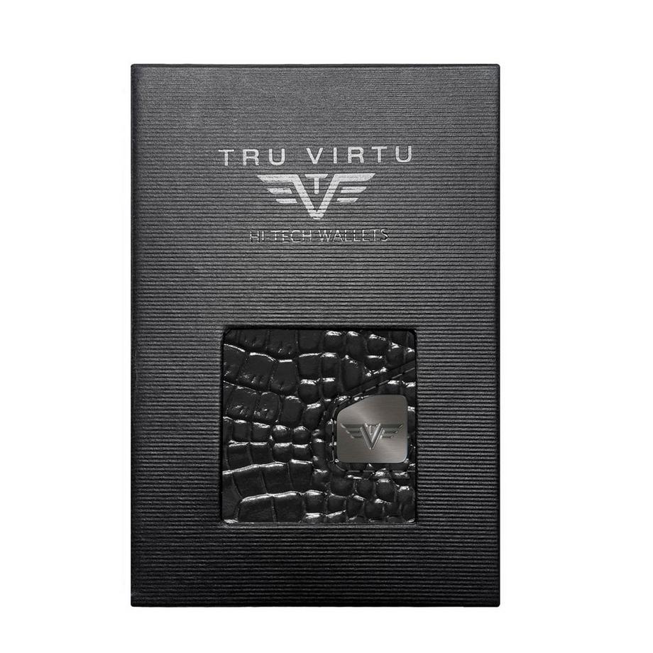 Tru Virtu Click & Slide Classic Croco Wallet  