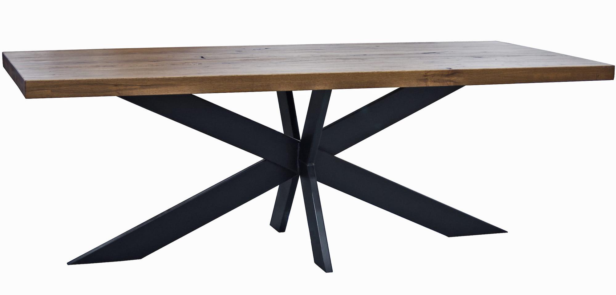 mutoni Table en bois massif Kamloops Bassano 200x100  