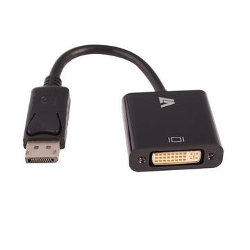 V7 Adaptateur vidéo DisplayPort mâle vers DVI-I femelle, noir