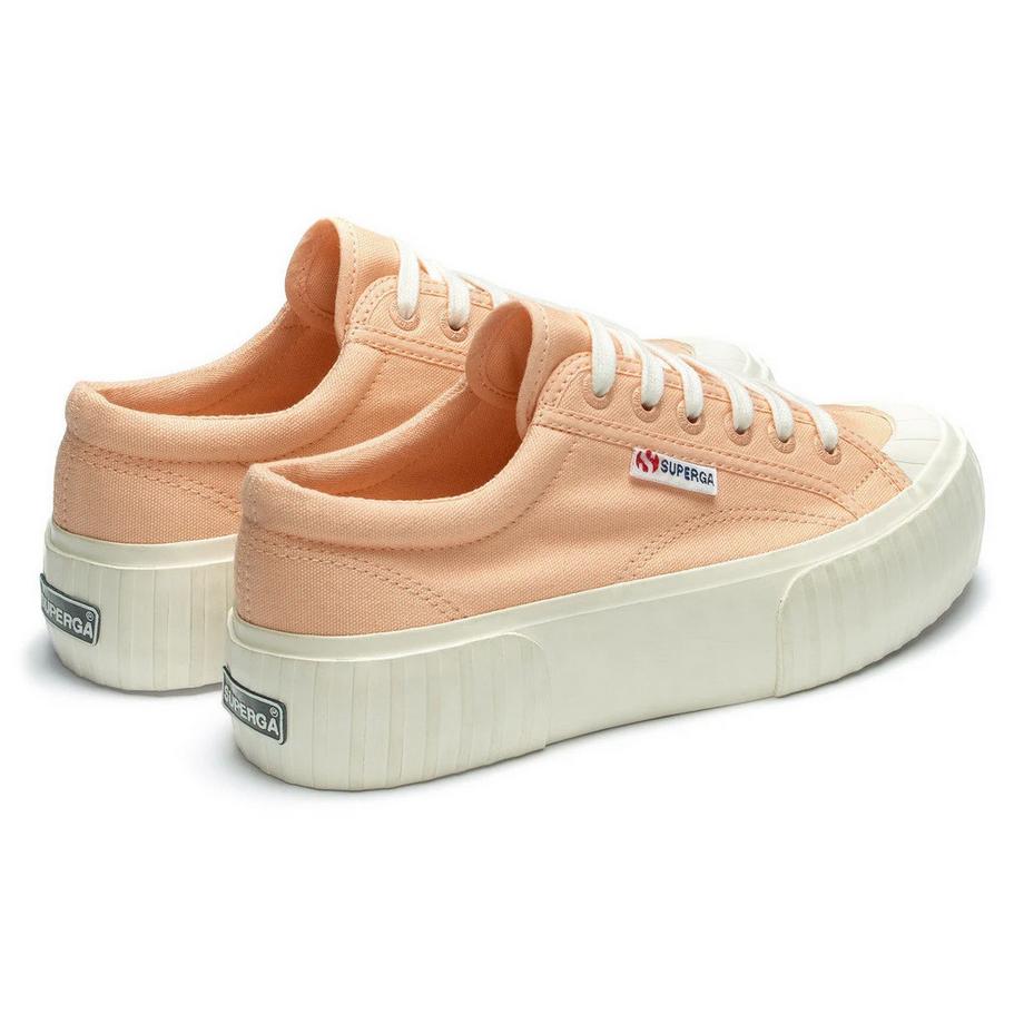 SUPERGA 2631 Gestreifte Plateau-Sneaker  