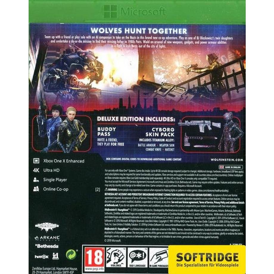 Bethesda Softworks  Wolfenstein: Youngblood - Deluxe Edition -E- 