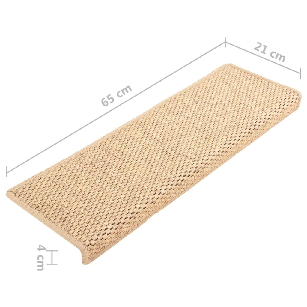 VidaXL Tapis escalier tissu  