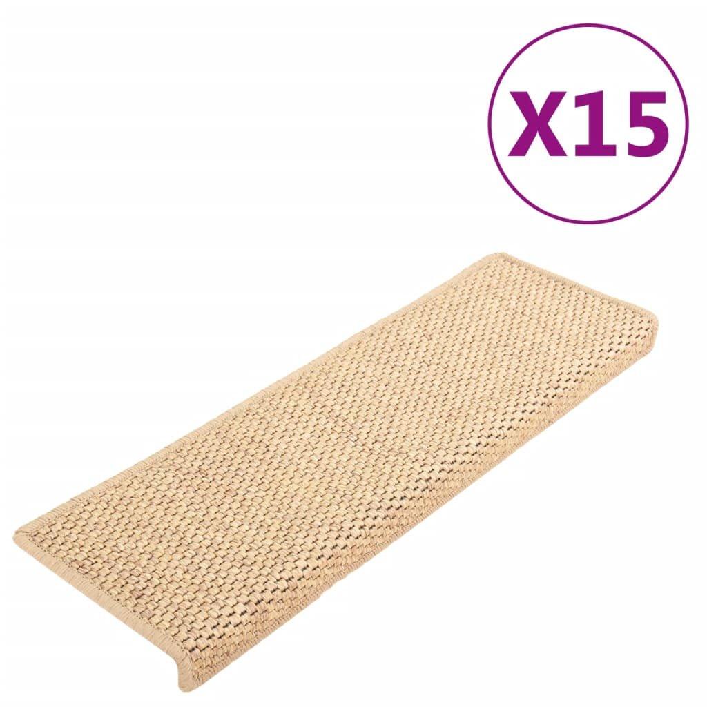 VidaXL Tapis escalier tissu  