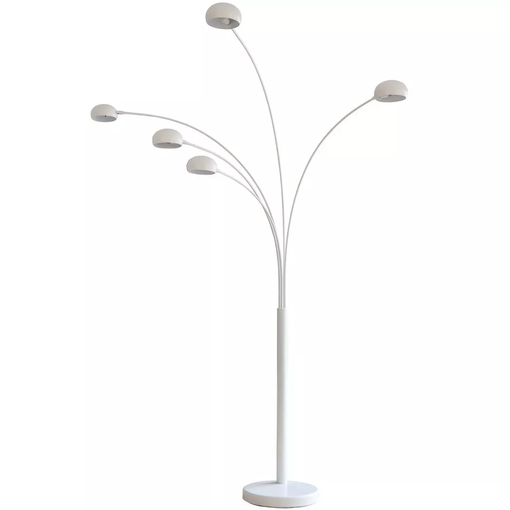 mutoni – Stehlampe Five Fingers 220cm weiss, One Size, Weiss