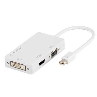 VIVANCO  Vivanco 45283 Mini DisplayPort VGA + HDMI + DVI Weiß 