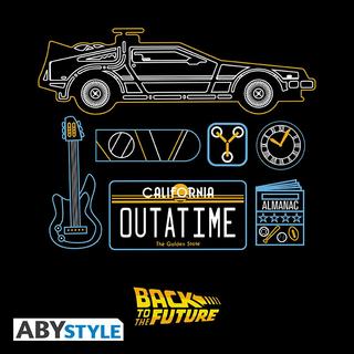 Abystyle  T-shirt - Back to the Future - Delorean 