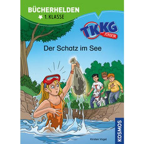 TKKG Junior, Bücherhelden 1. Klasse, Der Schatz im See Vogel, Kirsten; Julian, COMICON S.L.; Beroy + San (Illustrationen) Copertina rigida 