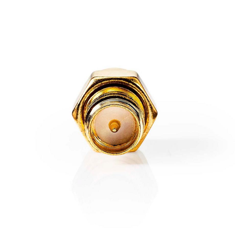 Nedis  Adaptateur SMA | SMA femelle inversion de polarité | SMA mâle | plaqué or | 50 Ohm | droit | cuivre | or | 2 pcs. | Boîte 