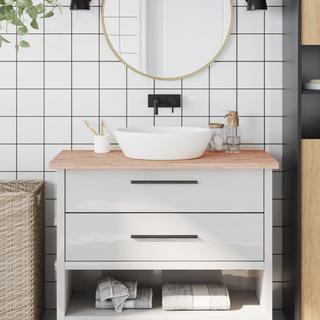 VidaXL  Comptoir de salle de bain bois 