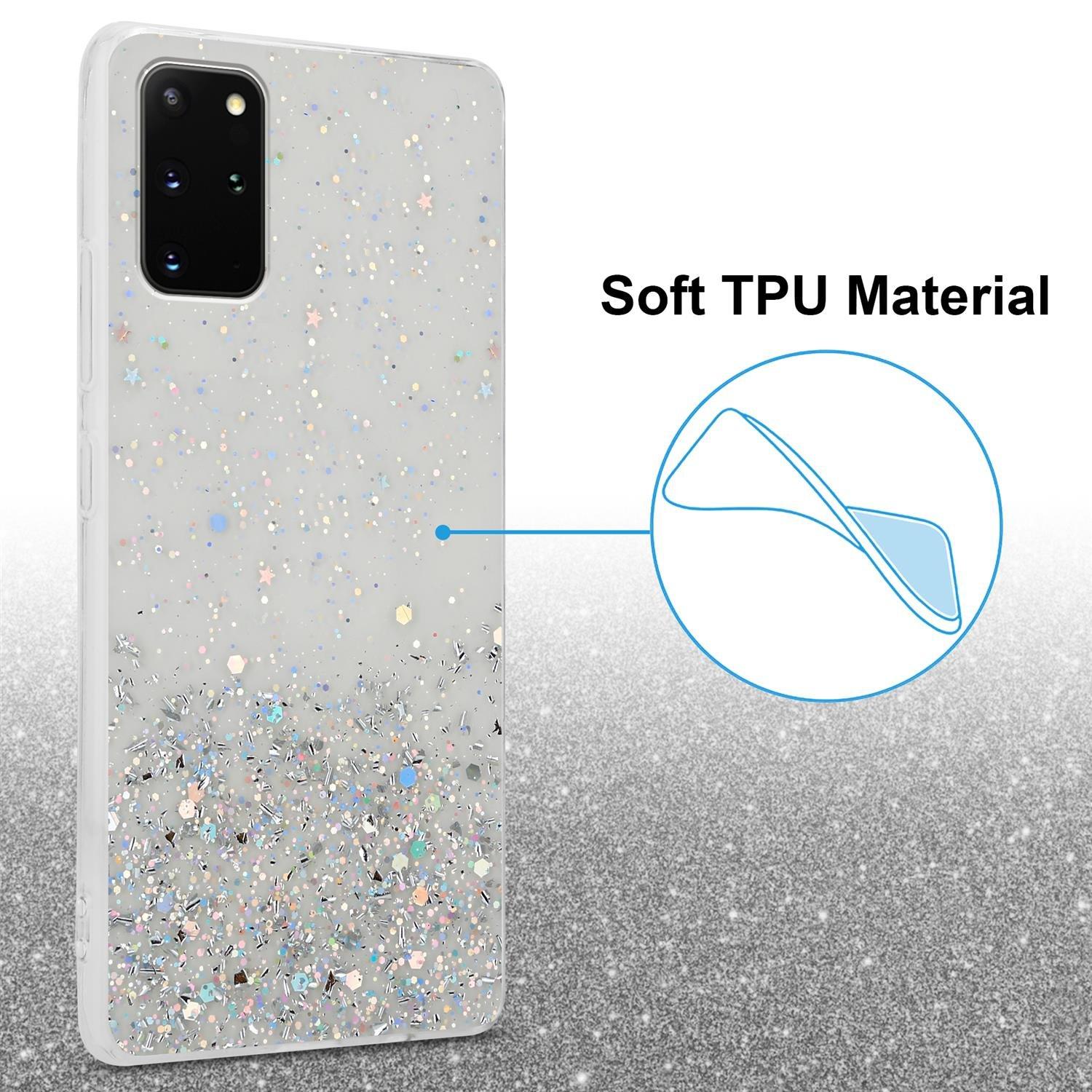 Cadorabo  Hülle für Samsung Galaxy S20 PLUS TPU Silikon mit funkelnden Glitter 