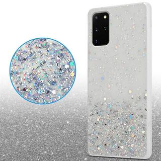 Cadorabo  Hülle für Samsung Galaxy S20 PLUS TPU Silikon mit funkelnden Glitter 