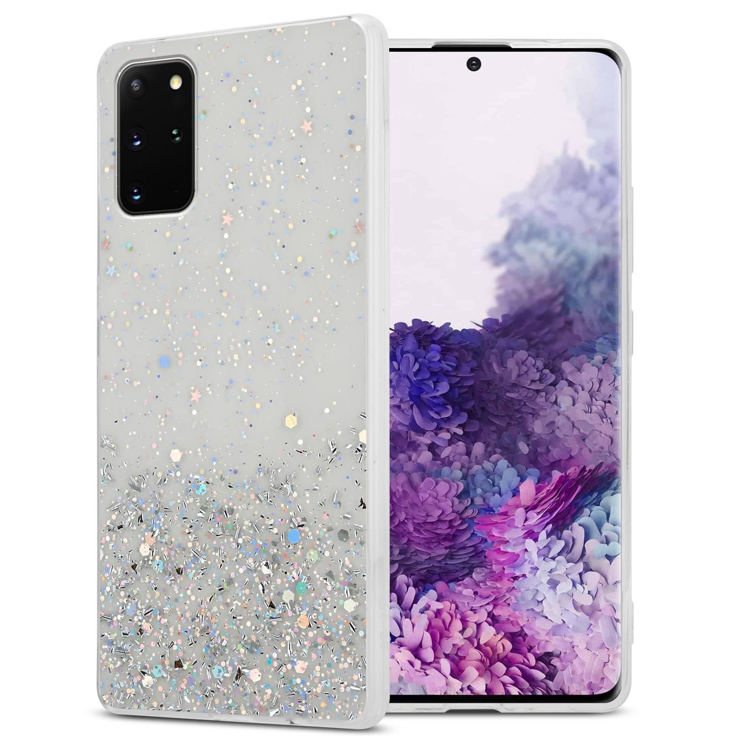 Cadorabo  Hülle für Samsung Galaxy S20 PLUS TPU Silikon mit funkelnden Glitter 