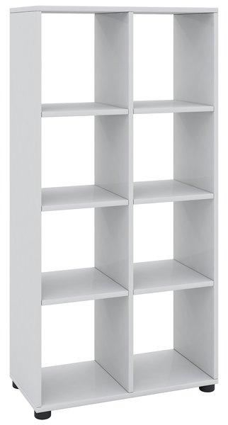 VCM Holz Stand Regal Bücherregal Deko Bücher Standregal Raumteiler Benas-2x4  