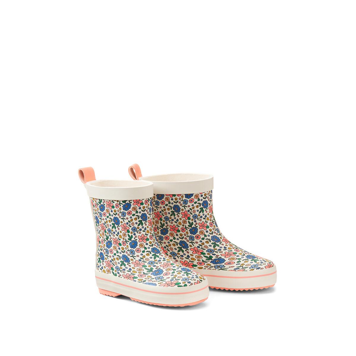 Image of Gummistiefel Mit Blumenmuster Unisex Multicolor 25