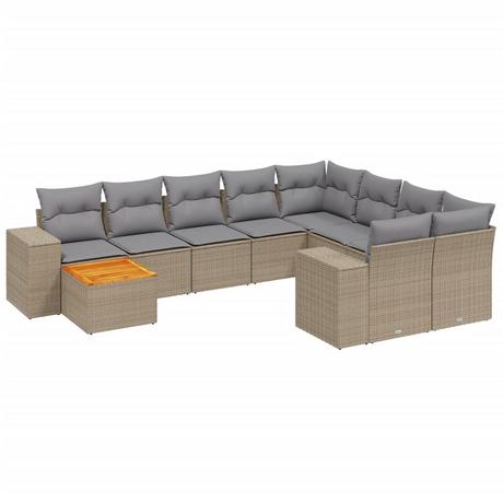 VidaXL Garten sofagarnitur poly-rattan  