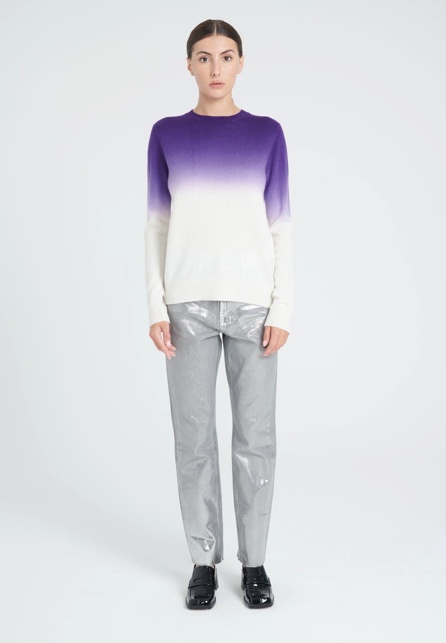 Studio Cashmere8  ZAYA 9 Maglione girocollo Tie & Dye - 100% cashmere 