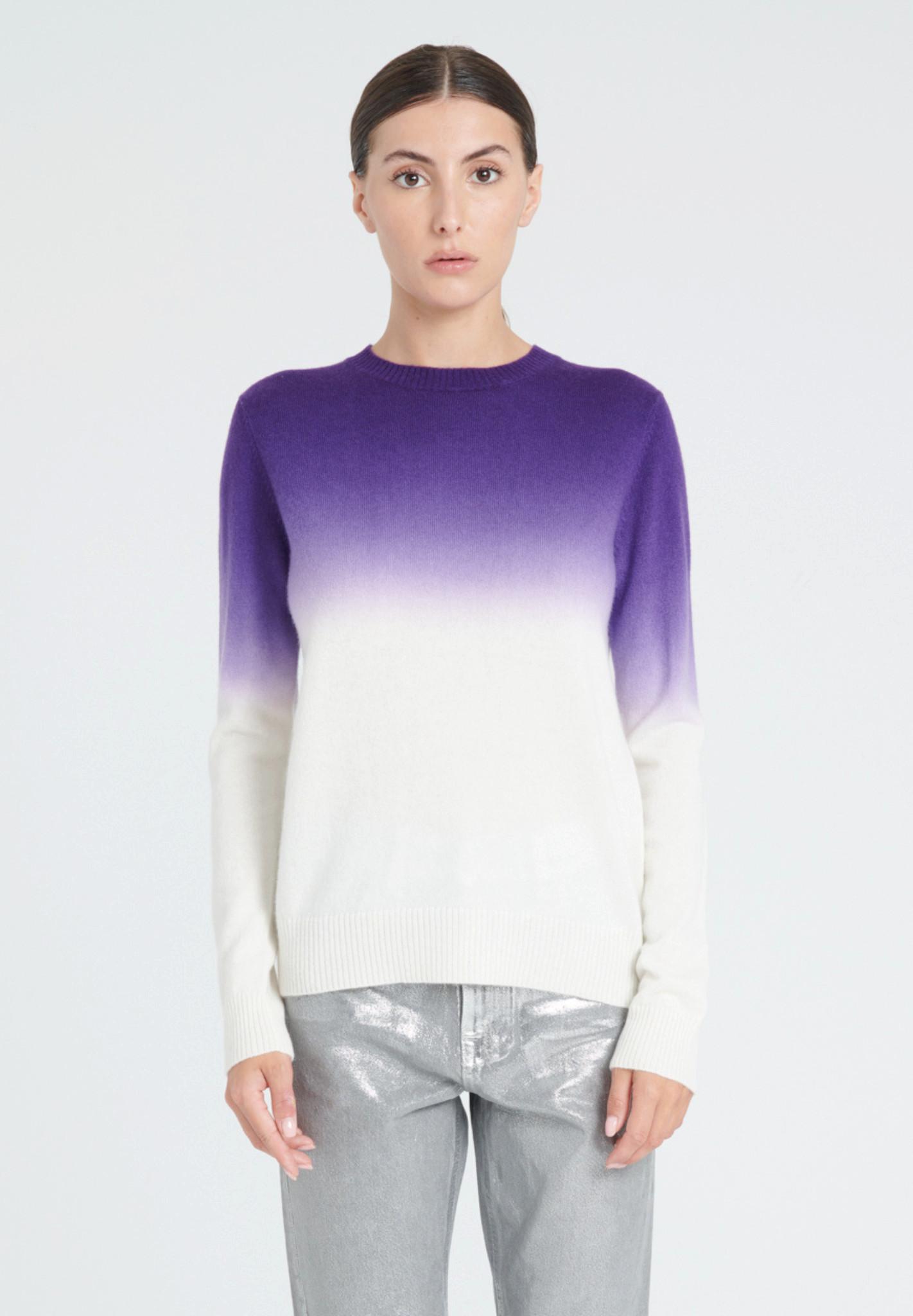 Studio Cashmere8  ZAYA 9 Maglione girocollo tie & dye - 100% cashmere 