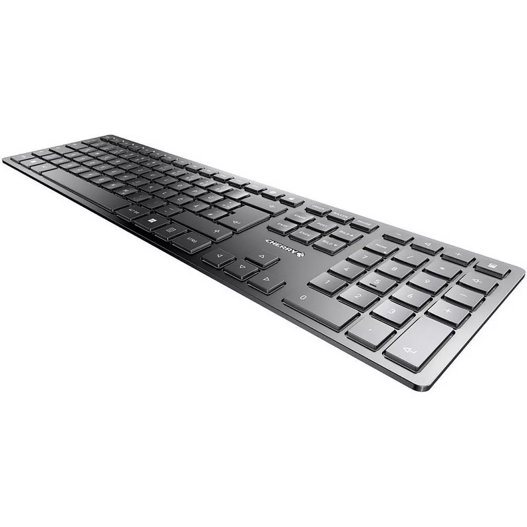 CHERRY KW 9100 SLIM keyboard Universal RF Wireless + Bluetooth QWERTZ German Black