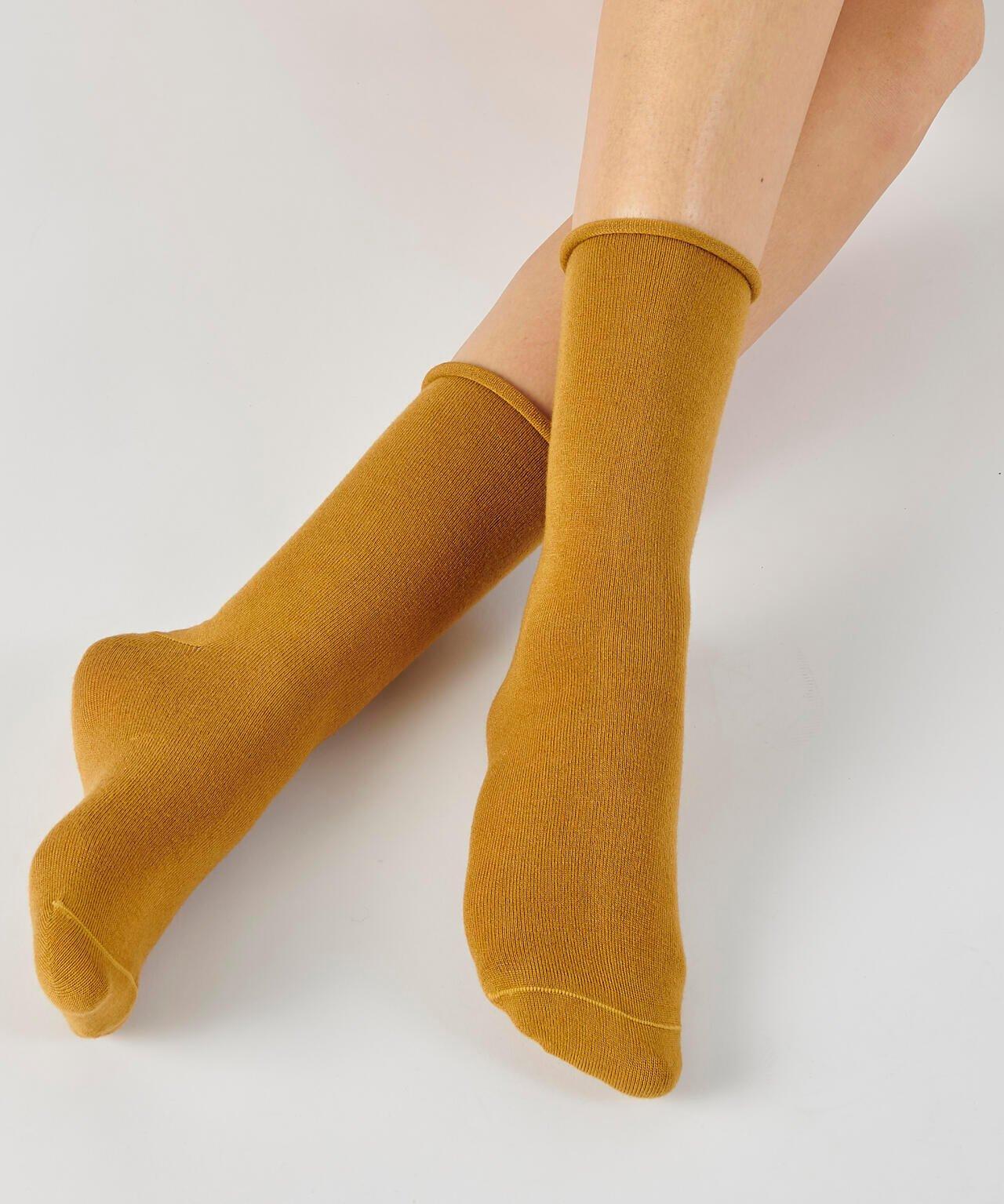 Image of 2er-pack Kniestrümpfe Mit 9 % Kaschmir. Damen Braun 45-47