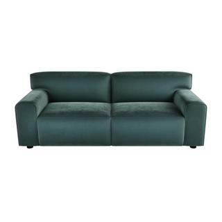 Vente-unique Sofa 3-Sitzer - Samt - Blau - OTRANO  