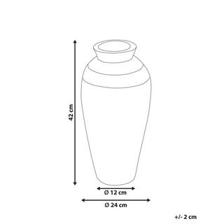 Beliani Vase décoratif en Terre cuite Rétro PLATEJE  