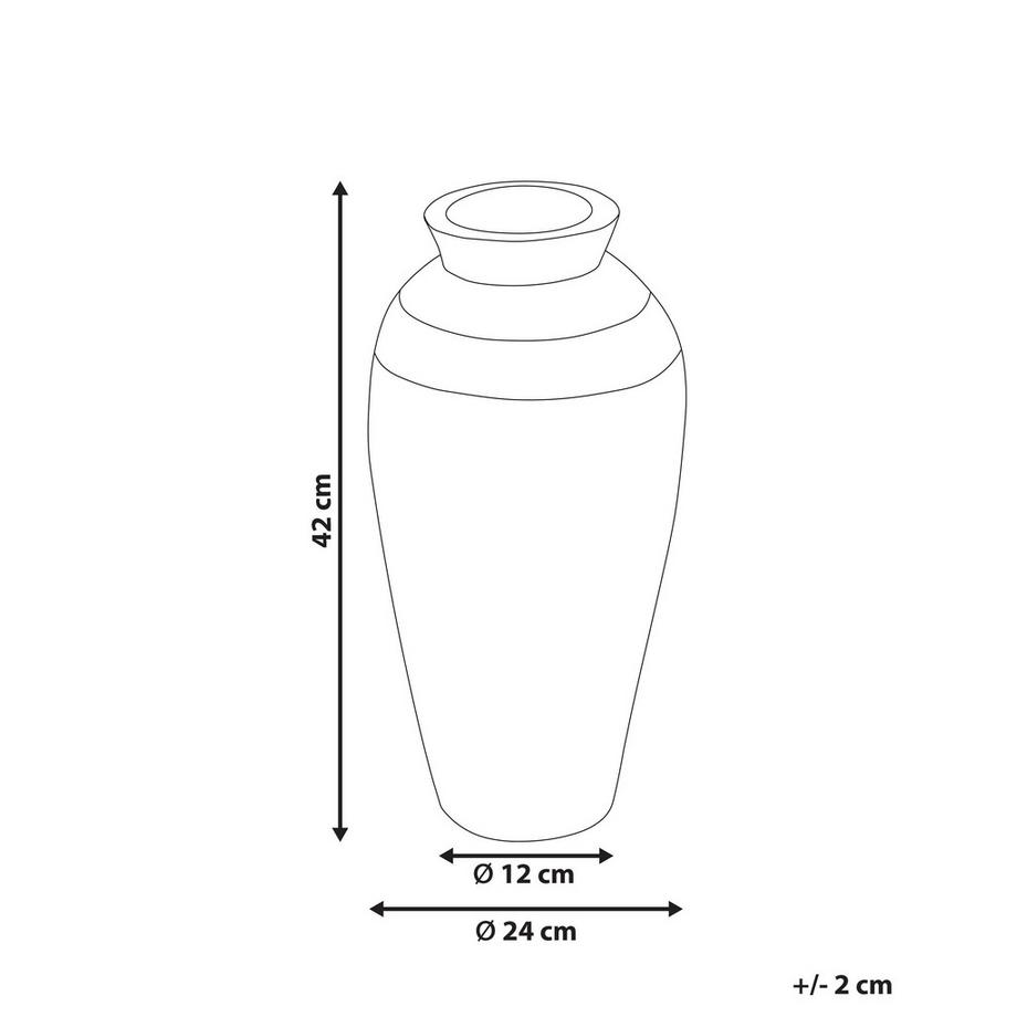 Beliani Vase décoratif en Terre cuite  PLATEJE  