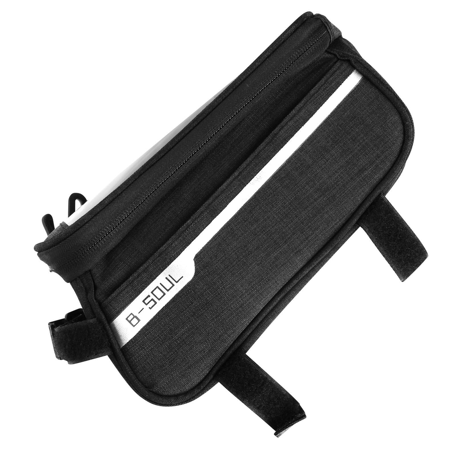 Image of Schwarze Fahrradtasche Für Smartphones Unisex Schwarz