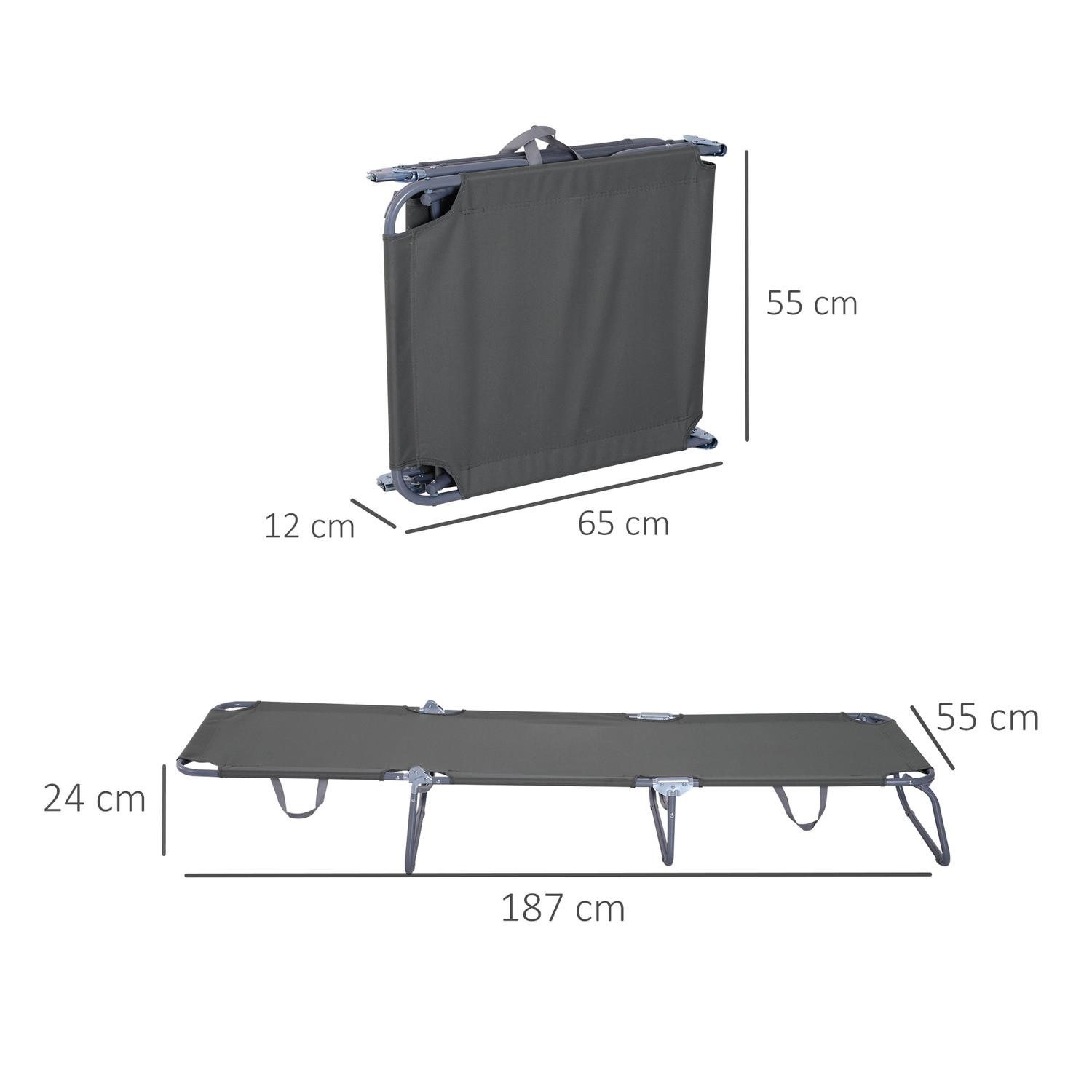 Northio Chaise longue, chaise longue de camping, chaise longue pliante avec dossier réglable, chaise longue de jardin pouvant supporter jusqu'à 120 kg pour balcon, terrasse, Oxford  