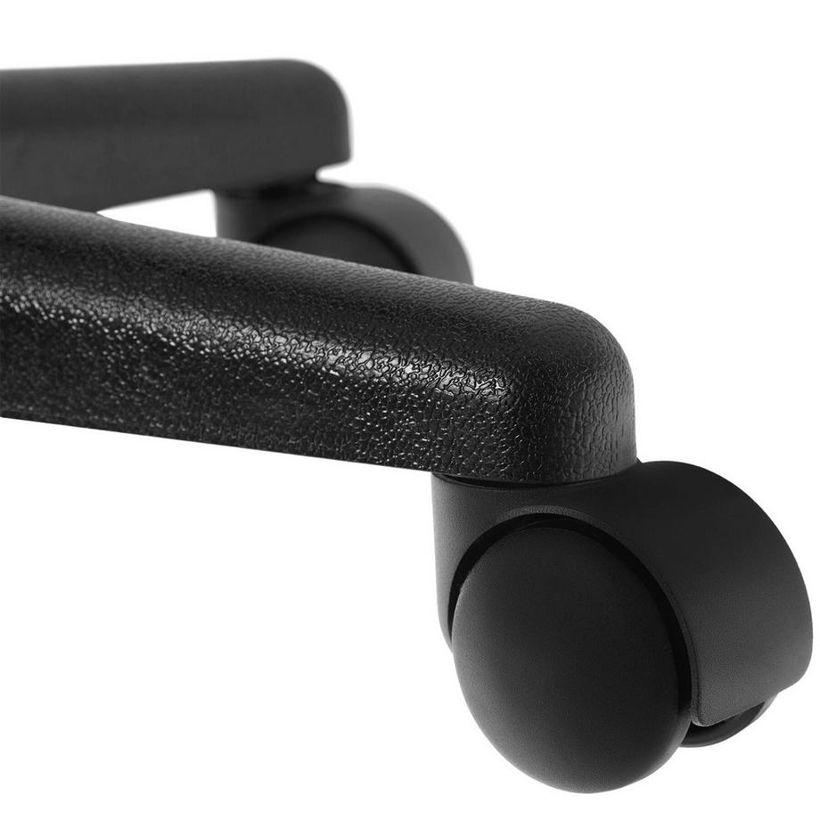 Tectake Sgabello con ruote  Werner  regolabile in altezza e girevole a 360°  