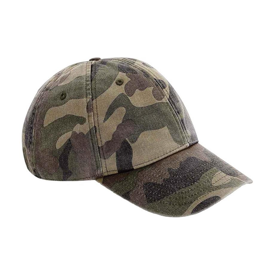 Beechfield Camo Niedriges Profil Baseball Cap  